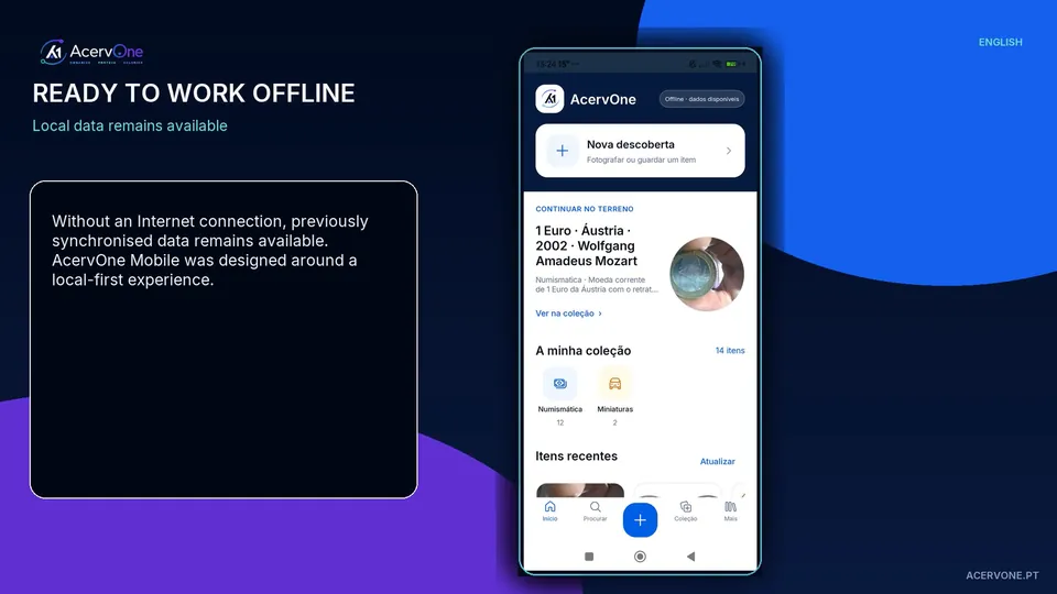 AcervOne Mobile presentation in English